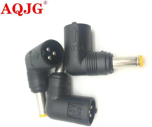 Alt view image 6 of 6 - 5.5 x 2.5 mm male DC Power Connector Adapter Laptop 5.5*2.5 to 3pin 3hole 90 Degrees Plugs DC jack For Notebook Computer 16VM2