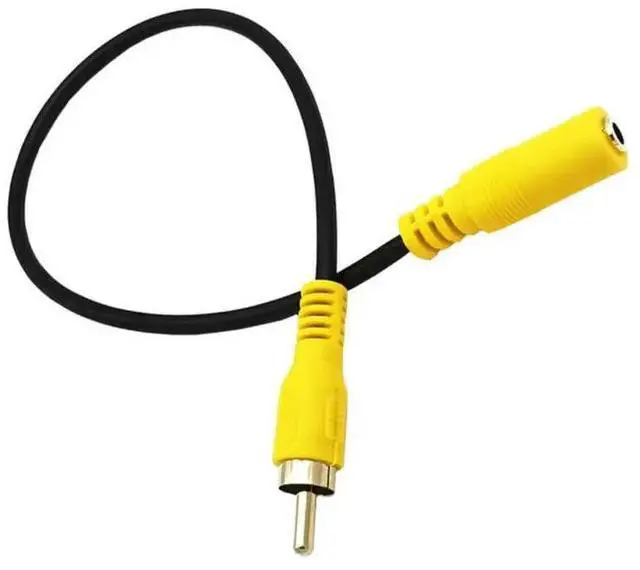 Alt view image 6 of 6 - 3.5mm Female Audio  to RCA Male / Female Plug Connector Cable Wire for Car GPS DVR Video AV Adapter  Monitor System
