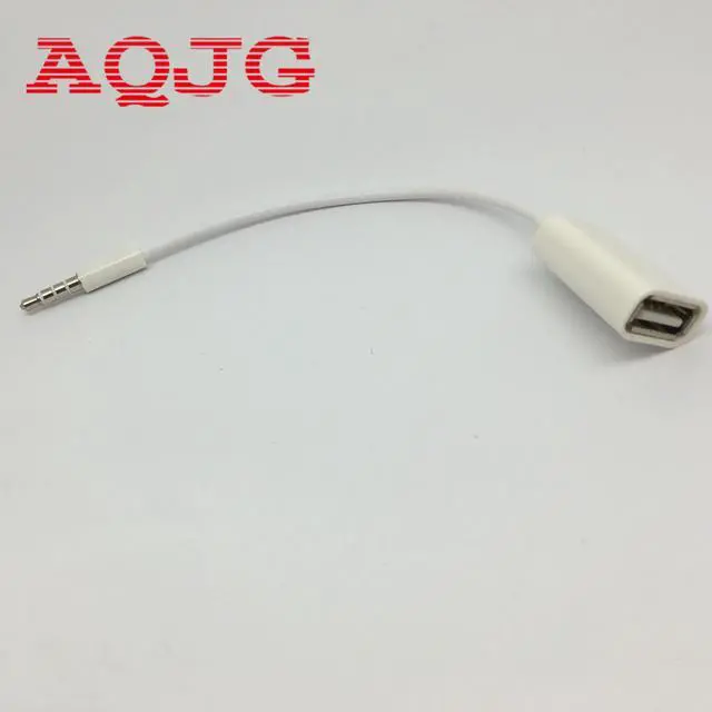 Main image of 25cm 3.5mm Male car aux usb audio cable Cord mp3 adapter cable adapter usb flash drive