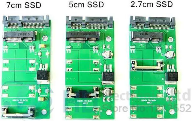 Alt view image 2 of 2 - MSATA to SATA Converter Adapter PCI-E To 2.5" SATA II SSD Adapter PCI-E SSD to 2.5" SATA 22-Pin Converter Adapter
