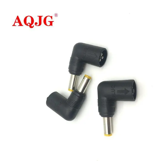 Alt view image 2 of 6 - 5.5 x 2.5 mm male DC Power Connector Adapter Laptop 5.5*2.5 to 3pin 3hole 90 Degrees Plugs DC jack For Notebook Computer 16VM2