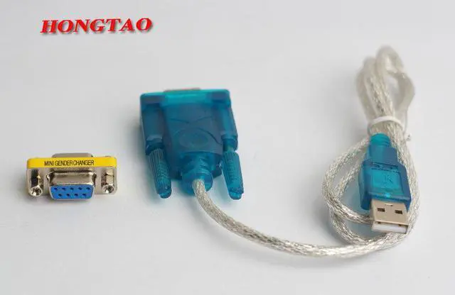 Alt view image 4 of 6 - Supports Windows 8 USB to RS232 cable and DB9 9pin Serial w/ Female Adapter No CD With DB9 female to female  0.8m For computer