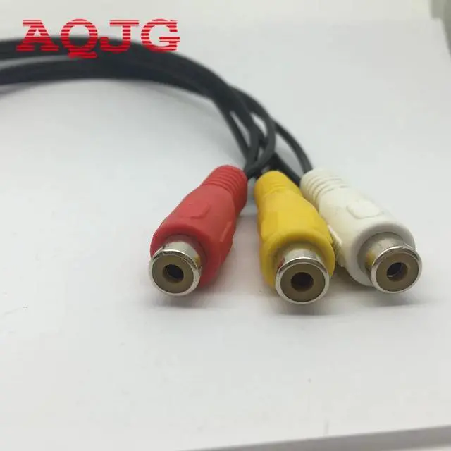 Alt view image 4 of 4 - 3 RCA Female To 6 RCA Female Plug Splitter Audio TV DVD Video Adapter AV Cable