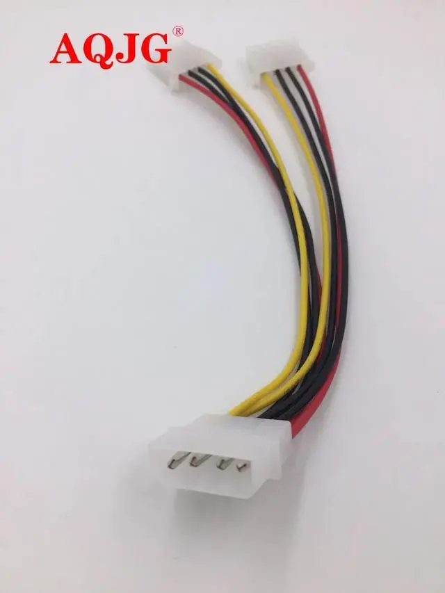 Alt view image 2 of 3 - 4 Pin Molex Male to 2 ports Molex IDE Female Power Supply Y Splitter Adapter Cable for PC, cooling fan, CD Driver Hard Disk