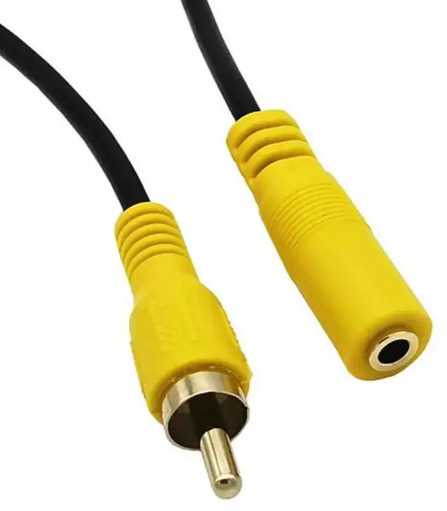 Alt view image 3 of 6 - 3.5mm Female Audio  to RCA Male / Female Plug Connector Cable Wire for Car GPS DVR Video AV Adapter  Monitor System