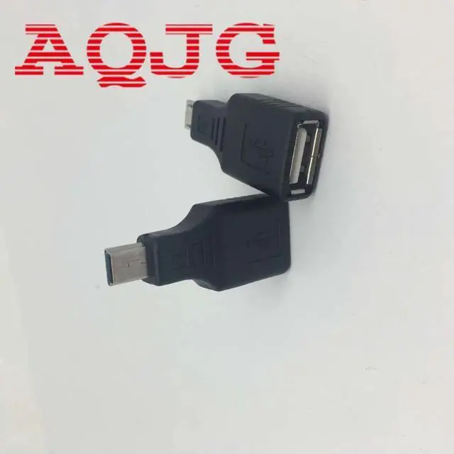Alt view image 6 of 6 - Mini USB USB 2.0 A Female To Micro / Mini USB B 5 Pin Male Plug OTG Host Adapter Converter Connector up to 480Mbps Black