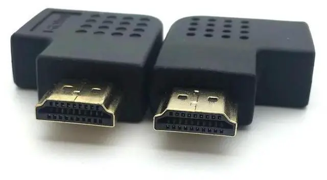 Alt view image 4 of 5 - HDMI male to HDMI female cable adapter converter extender 90 degrees angle 270 degrees angle for 1080P HDTV hdmi adapter