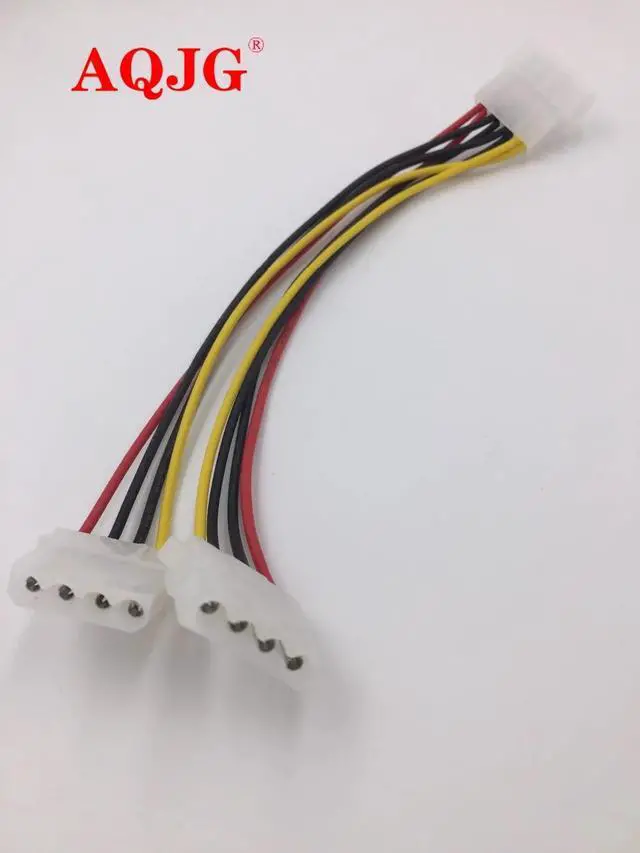 Alt view image 3 of 3 - 4 Pin Molex Male to 2 ports Molex IDE Female Power Supply Y Splitter Adapter Cable for PC, cooling fan, CD Driver Hard Disk