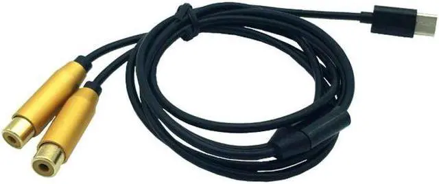 Alt view image 4 of 4 - USB C RCA Audio Cable Type-C to 2 RCA  Cable for iPhone Sumsung Xiaomi Speaker Home Theater TV 0.8M