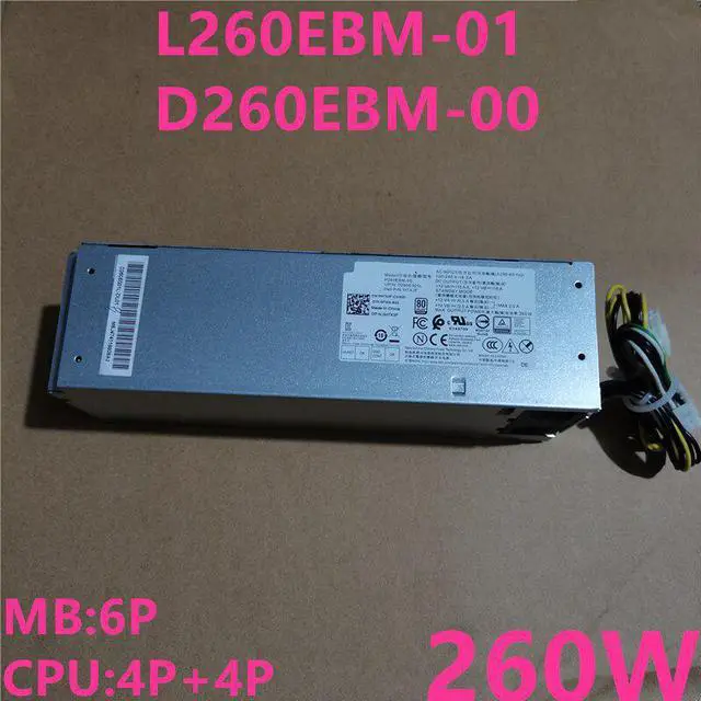 Main image of PSU For Dell 7080 7070 7060 3050 6Pin 260W Power Supply D260EBM-00 L260EBM-01 H260EBM-01 AC260EBM-01 L260EPM-01 HU260EBM-00