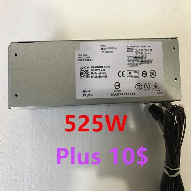 Alt view image 6 of 11 - PSU For Dell 5070 7070 5080 7060 3050 3650 6Pin 500W Power Supply D500EPM-00 H500EPM-00 DPS-500AB-49A L500EPM-00 H525AF-00