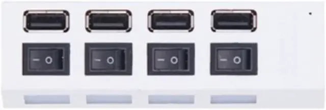 Alt view image 6 of 6 - RYRA High Speed 4/7 Ports USB HUB 2.0 Adapter Expander Multi USB Splitter Multiple Extender With Switch 30CM Cable For PC Laptop Color: red (black 4port USB1.1)