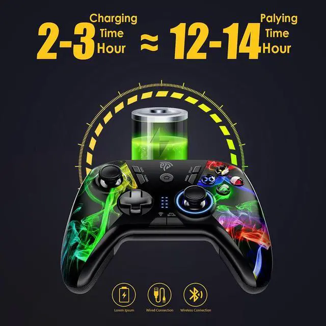 Alt view image 4 of 6 - GameSir T4w Wired Gamepad USB Game Controller with Vibration and Turbo Function PC Joystick for Windows 7 8 10 11