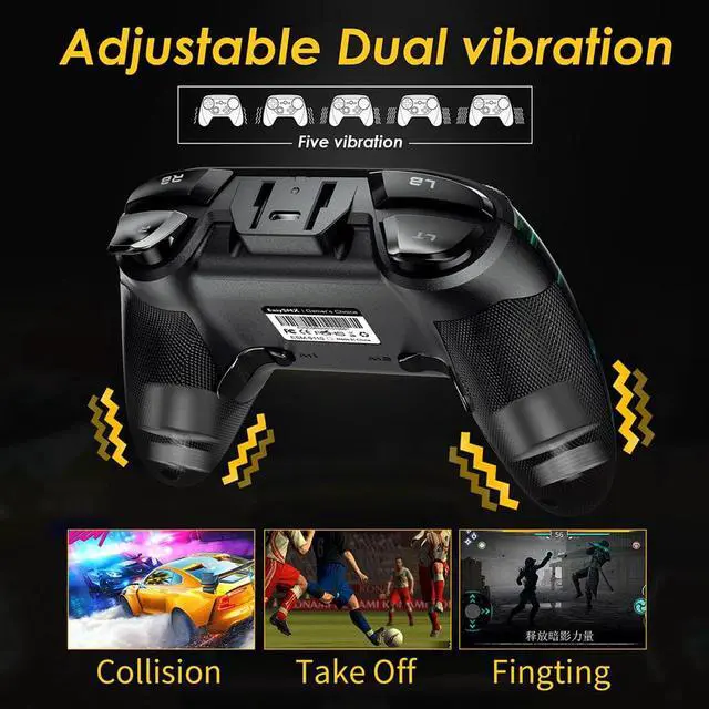 Alt view image 5 of 6 - GameSir T4w Wired Gamepad USB Game Controller with Vibration and Turbo Function PC Joystick for Windows 7 8 10 11