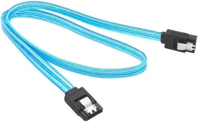 Alt view image 6 of 6 - SATA 3.0 Data Extension Serial Cable Pure Copper 8-Core Shielded for SSD Hard Drive 6Gb Blue 50cm