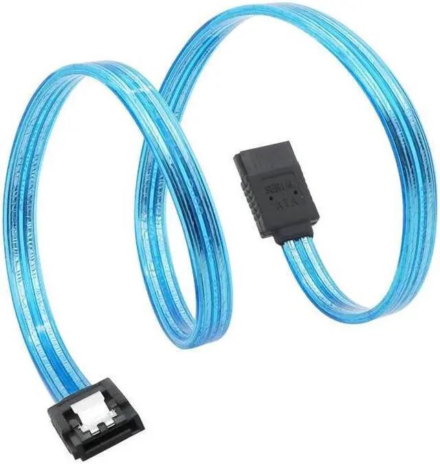 Alt view image 2 of 6 - SATA 3.0 Data Extension Serial Cable Pure Copper 8-Core Shielded for SSD Hard Drive 6Gb Blue 50cm