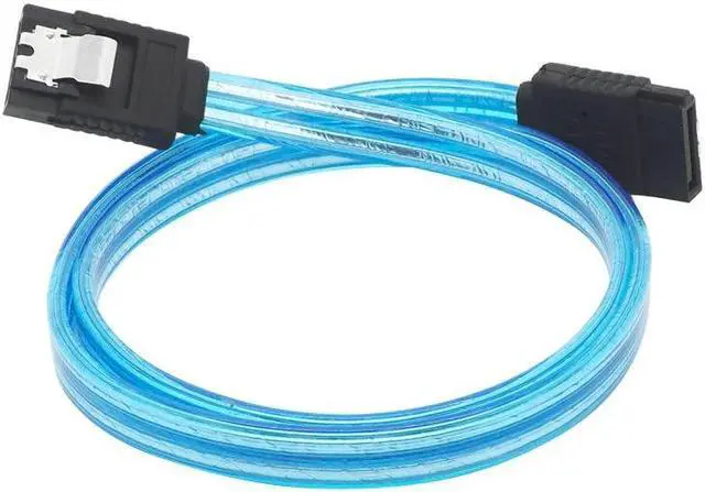 Alt view image 3 of 6 - High Speed 20in 50CM SATA 3.0 III 6Gb/s HDD Data Cable Cord 6Gbs PC Hard Disk Drive Clear Blue Connect Cable Connector