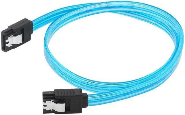 Alt view image 4 of 6 - High Speed 20in 50CM SATA 3.0 III 6Gb/s HDD Data Cable Cord 6Gbs PC Hard Disk Drive Clear Blue Connect Cable Connector
