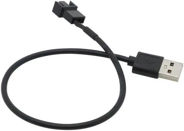 Alt view image 4 of 5 - 4 pin Fan To USB Adapter Cables 4 Pin Computer PC Fan Power Cable Connector Adapter 5V 30cm Connect