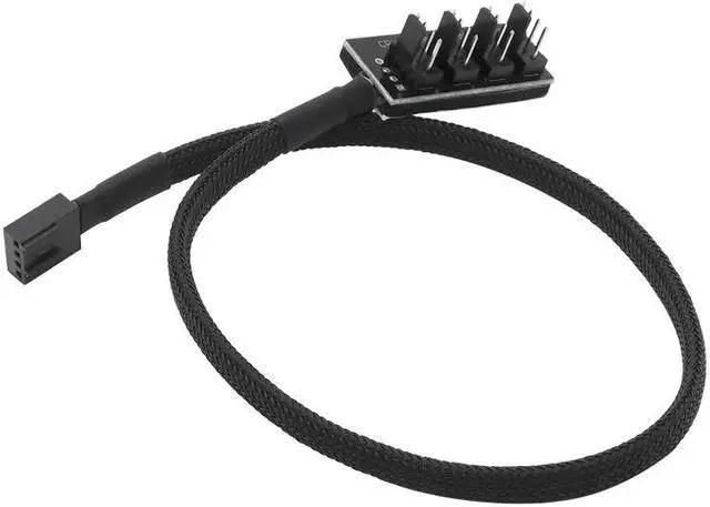 Main image of 1 Female To 4 Male 4-Port Socket Power Cable For 4-Pin PWM Connector Cooling Fan
