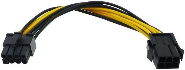 Alt view image 2 of 4 - 6Pin to 8Pin PCIe Power Cable PCI Express Power Converter Cable for GPU Video Card PCIE PCI 6-Pin 8-Pin Power Cables