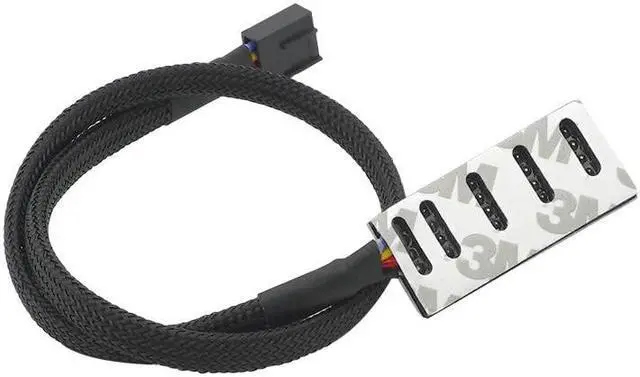 Alt view image 5 of 6 - 1pcs PC Cooler Cooling Fan Power Cable 1 Female to 4 Male 4Pin Socket Fan Hub Splitter Cord for Multi Way PWM Fan PC cord