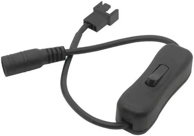 Alt view image 3 of 5 - DC5521 To 4 Pin Cable Computer Case CPU Cooling Fan Power Adapter Cable PWM Router Fan Switch Cable