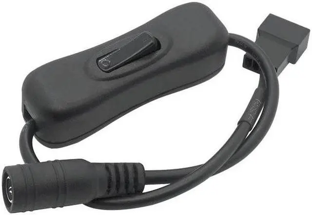 Alt view image 5 of 5 - DC5521 To 4 Pin Cable Computer Case CPU Cooling Fan Power Adapter Cable PWM Router Fan Switch Cable