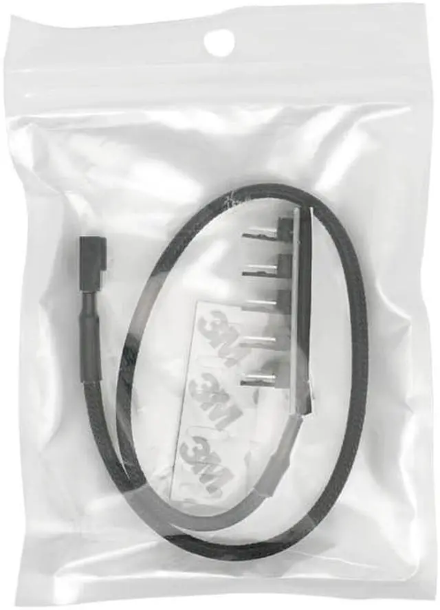 Alt view image 3 of 6 - 1to5 4-Pin TX4 PWM CPU Cooling Fan Splitter Cable 12V Braided LED Sata Power Cable Hub Splitter Adapter For Computers(1 to 4)