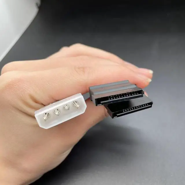 Alt view image 2 of 6 - 2pcs Computer Cable 4 Pin IDE Power Splitter 1 Male to 2 Female ATA / SATA Power Cable Y Splitter Hard Drive Power Supply Cable