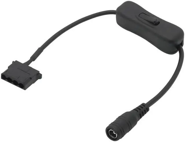 Alt view image 4 of 5 - DC 5521 to Molex 4 Pin Power Supply Adapter Cable with Switch for Computer fan Surveillance cameras routers