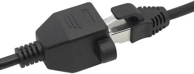Alt view image 3 of 6 - 15CM RJ45 Short Cable Male To Female Screw Panel Mount Ethernet LAN Network Extension Cable Rj45 Female To Male Cable (100cm)