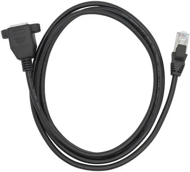 Alt view image 4 of 6 - 15CM RJ45 Short Cable Male To Female Screw Panel Mount Ethernet LAN Network Extension Cable Rj45 Female To Male Cable (100cm)