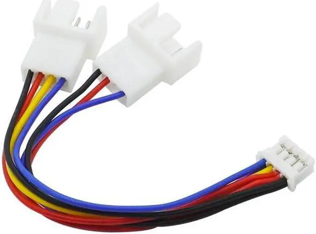 Alt view image 2 of 5 - 4Pin Fan PWM Cable 1 to 2 Motherboard 4-Pin Female to PWM Fan 4-Pin Male Multi-fan Temperature Control Extension Cable Fan Cable