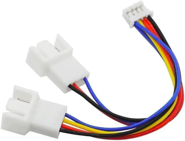 Alt view image 3 of 5 - 4Pin Fan PWM Cable 1 to 2 Motherboard 4-Pin Female to PWM Fan 4-Pin Male Multi-fan Temperature Control Extension Cable Fan Cable
