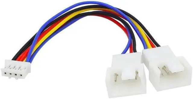 Alt view image 5 of 5 - 4Pin Fan PWM Cable 1 to 2 Motherboard 4-Pin Female to PWM Fan 4-Pin Male Multi-fan Temperature Control Extension Cable Fan Cable