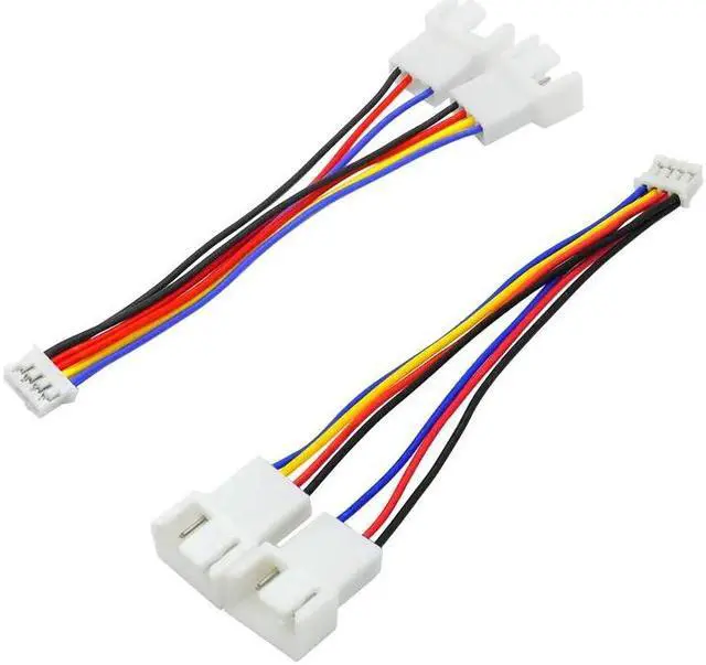 Alt view image 4 of 5 - 4Pin Fan PWM Cable 1 to 2 Motherboard 4-Pin Female to PWM Fan 4-Pin Male Multi-fan Temperature Control Extension Cable Fan Cable