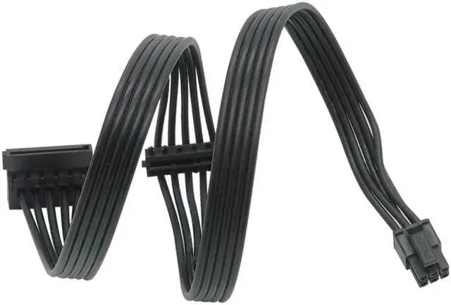Main image of Small 6Pin to Dual SATA SSD Power Supply Cable MINI 6Pin Turn 2 x SATA Hard Drive Power Cord For Dell Main Board Interface