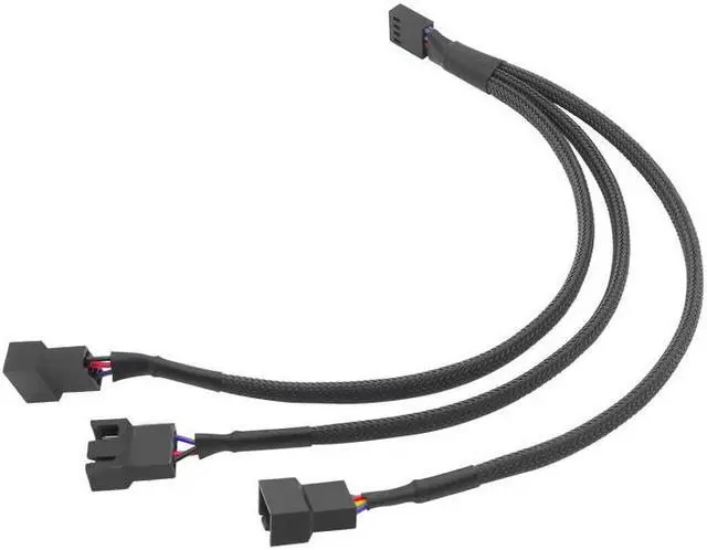 Alt view image 4 of 5 - 1 to 3 4-pins Molex TX4 CPU 4 Pin PWM Case Cooling Fan Splitter Hub Power Fan-out Adapter Cable