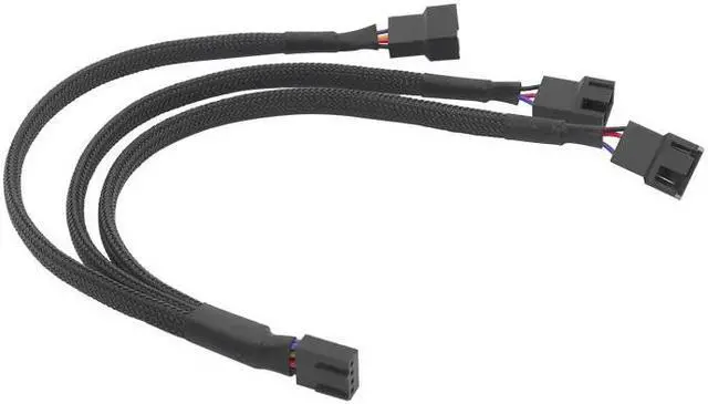 Alt view image 3 of 5 - 1 to 3 4-pins Molex TX4 CPU 4 Pin PWM Case Cooling Fan Splitter Hub Power Fan-out Adapter Cable