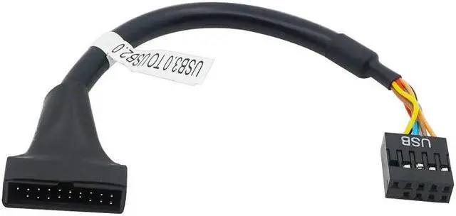 Alt view image 3 of 5 - Motherboard Internal USB 2.0 9pin to USB 3.0 20pin Adapter Cable,Mainboard USB 3.0 20 pin Header to USB 2.0 9 pin Bridge Cable