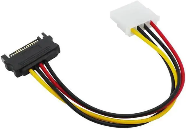 Alt view image 4 of 6 - PC Power Supply Cable,SATA Power Connector to Molex 4 pin Adpater,IDE 4pin Hard Disk Power Cable for PATA HDD 3.5 CD ROM Drives(To 4pin-30CM)