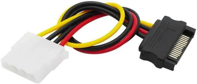 Alt view image 3 of 6 - PC Power Supply Cable,SATA Power Connector to Molex 4 pin Adpater,IDE 4pin Hard Disk Power Cable for PATA HDD 3.5 CD ROM Drives(To 4pin-30CM)