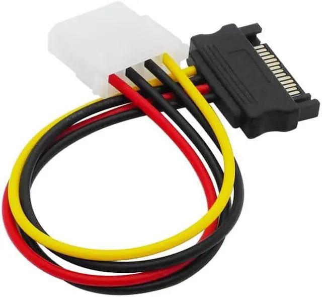 Alt view image 6 of 6 - PC Power Supply Cable,SATA Power Connector to Molex 4 pin Adpater,IDE 4pin Hard Disk Power Cable for PATA HDD 3.5 CD ROM Drives(To 4pin-30CM)