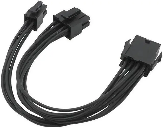 Alt view image 4 of 5 - CPU 8Pin To 8+4pin Power Supply Extension Cable Cord Lead Sleeve Black 20cm
