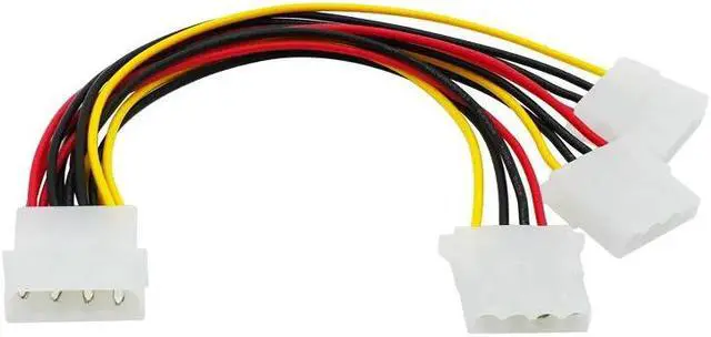 Alt view image 4 of 5 - 1pcs 4 Pin Male to 3 port M-olex Female IDE Power Cables Connectors Supply Splitter for Hard disk Cooling fan Adapter