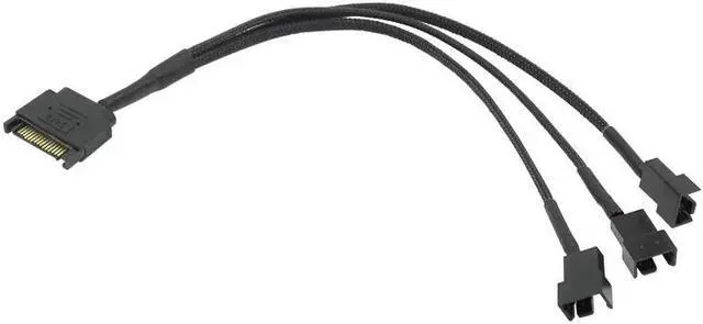 Main image of SATA 1 to 3 4-Pin Power Cable Multiplier PC Computer Cooling Fan Splitter Hub Converter Adapter Supply Extension Wire Cord