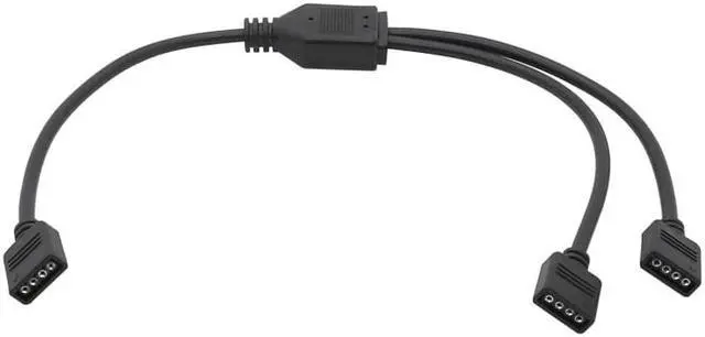 Alt view image 4 of 6 - ARGB 5V 3Pin Extension Cable Adapter 30cm 1 to 1 2 3 4 5 12v 4pin RGB Splitter Cable for MSI A SUS ASRock AURA LED(12v 4pin 1-2 0.3m)