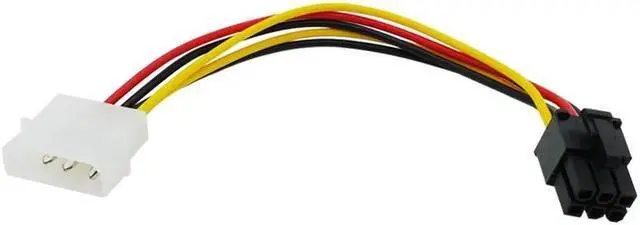 Alt view image 4 of 4 - Lot 10PCS Banggood 4 Pin Molex to 6 Pin PCI-Express PCIE Video Card Power Converter Adapter Cable PC Computer Accessories