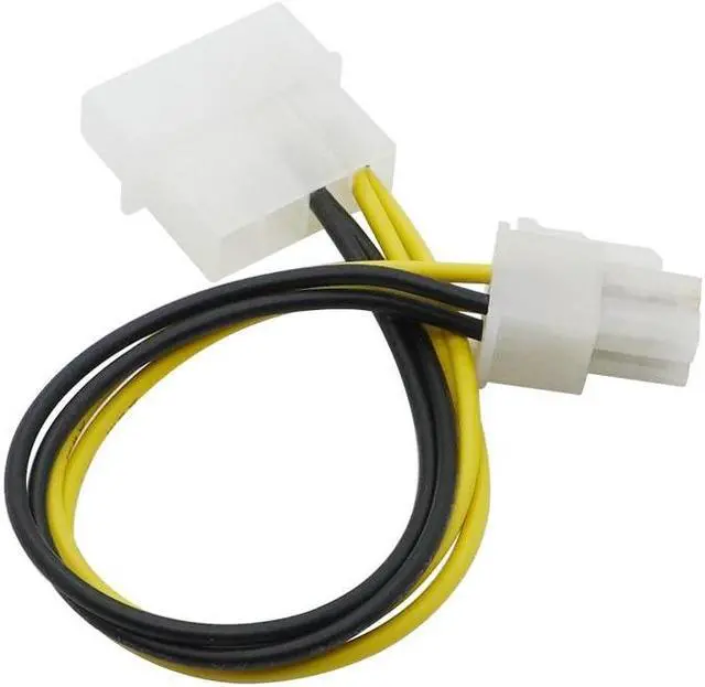 Alt view image 3 of 6 - 10pcs PC Computer Power Supply PSU EPS ATX/12V 4 pin IDE Molex to Motherboard 4-Pin P4 CPU Power Adapter Converter Cord Cable